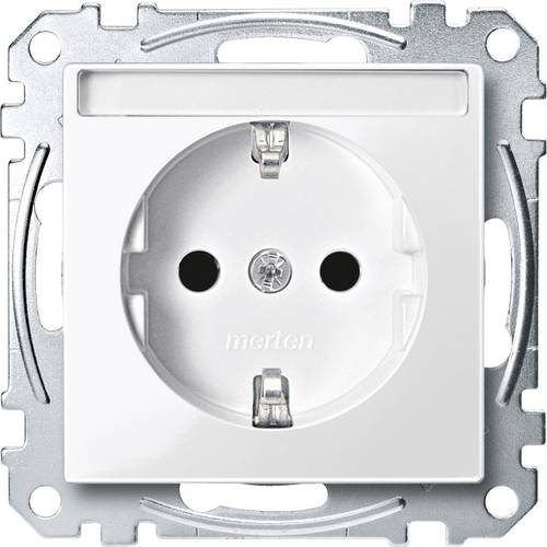 Merten Steckdose System M Polarweiß MEG2402-0319