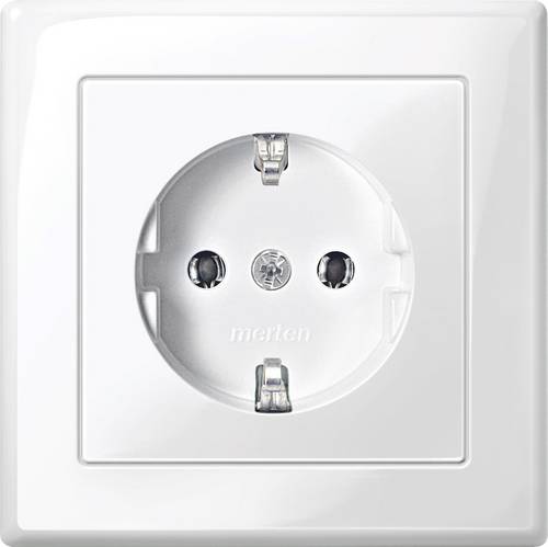 Merten Steckdose System M Polarweiß MEG2401-1419
