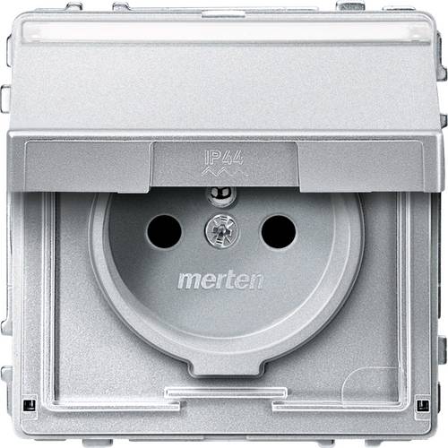 Merten Steckdose Aquadesign Aluminium MEG2612-7260