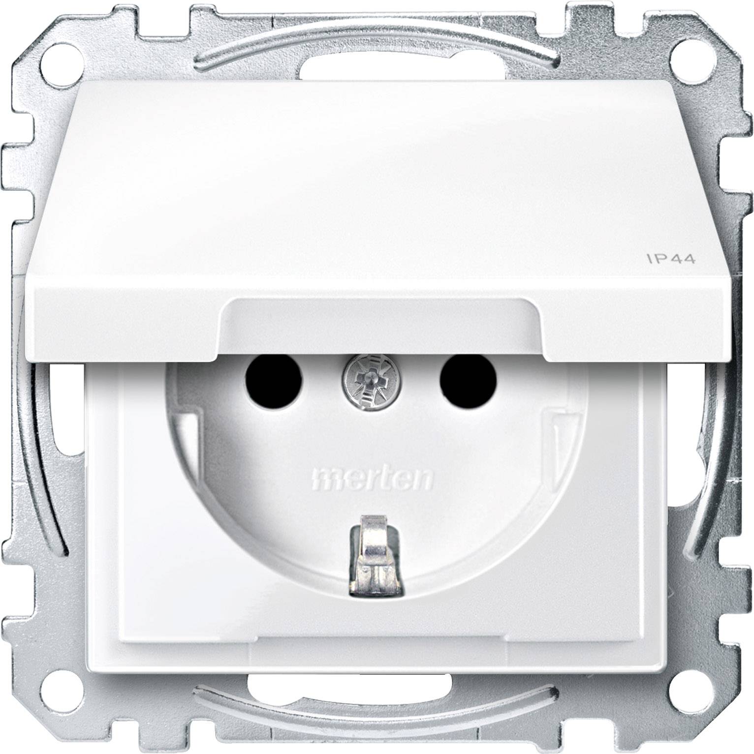 Merten Steckdose System M Polarweiß MEG2414-0319 1St.