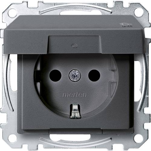 Merten Steckdose System M Anthrazit MEG2414-0414