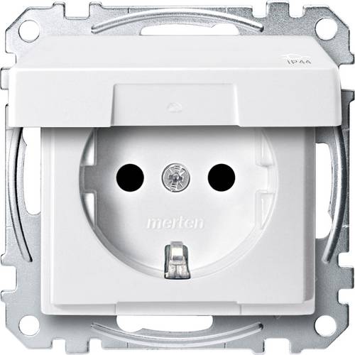 Merten Steckdose System M Polarweiß MEG2414-0419