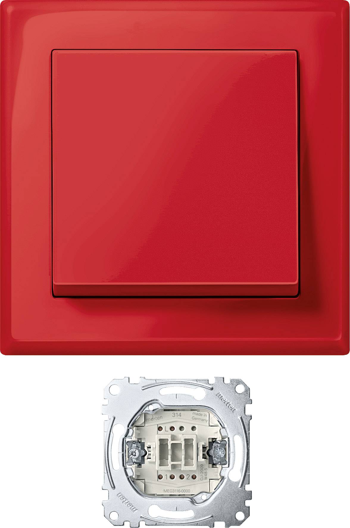 Merten Wechselschalter System M Karminrot MEG3341-1406 1St.