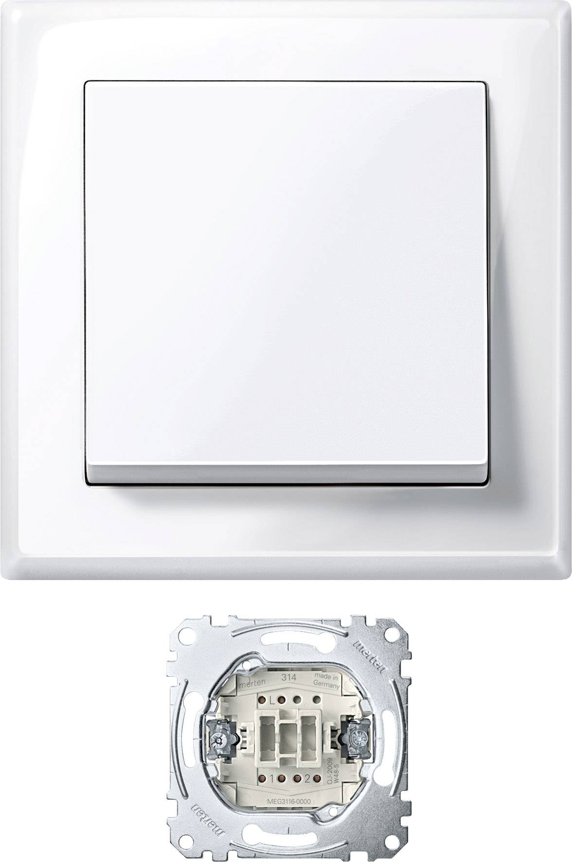 Merten Wechselschalter System M Polarweiß MEG3341-1419 1 St.