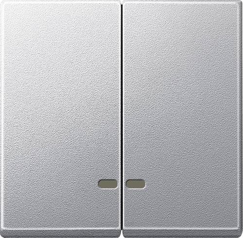 Merten Abdeckung Wechselschalter System M Aluminium MEG3420-0460