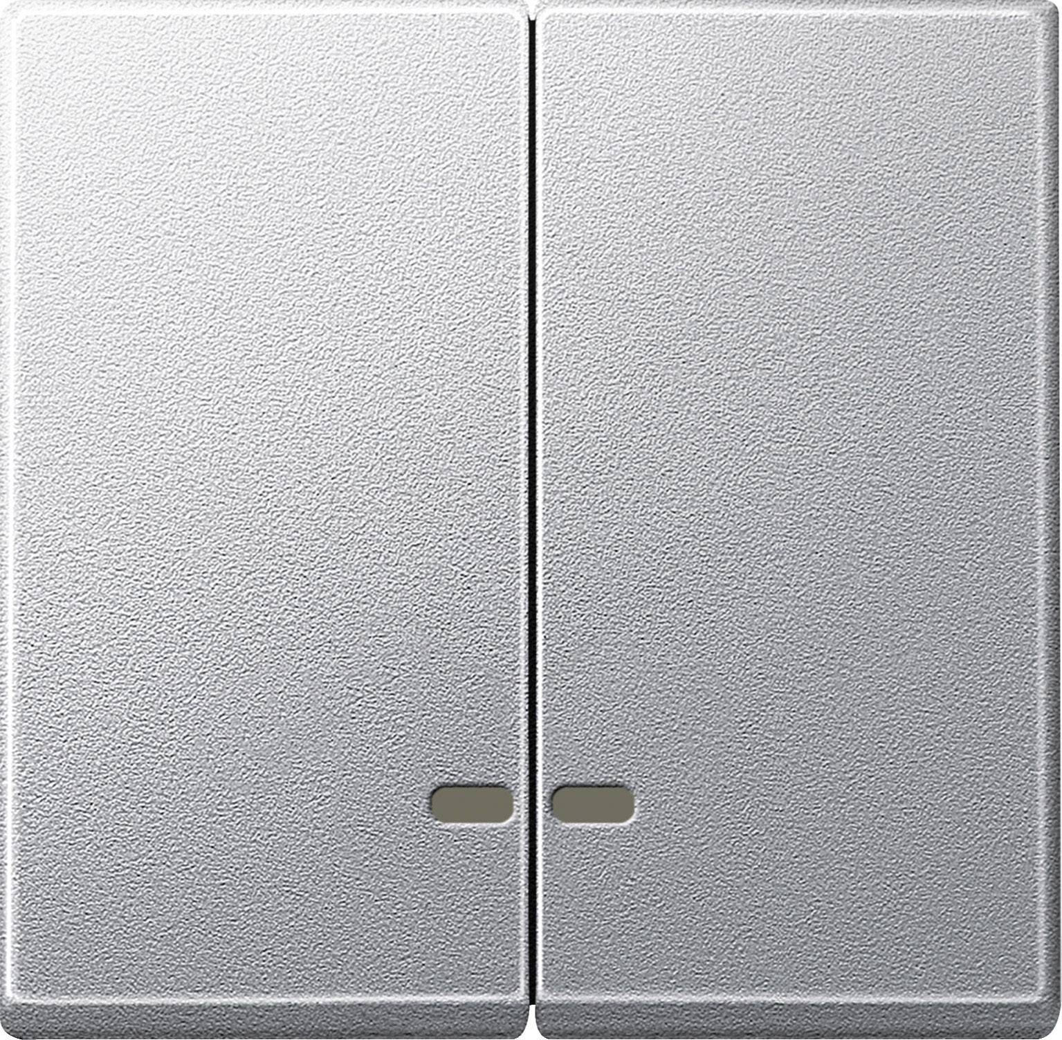 Merten Abdeckung Wechselschalter System M Aluminium MEG3420-0460 1St.