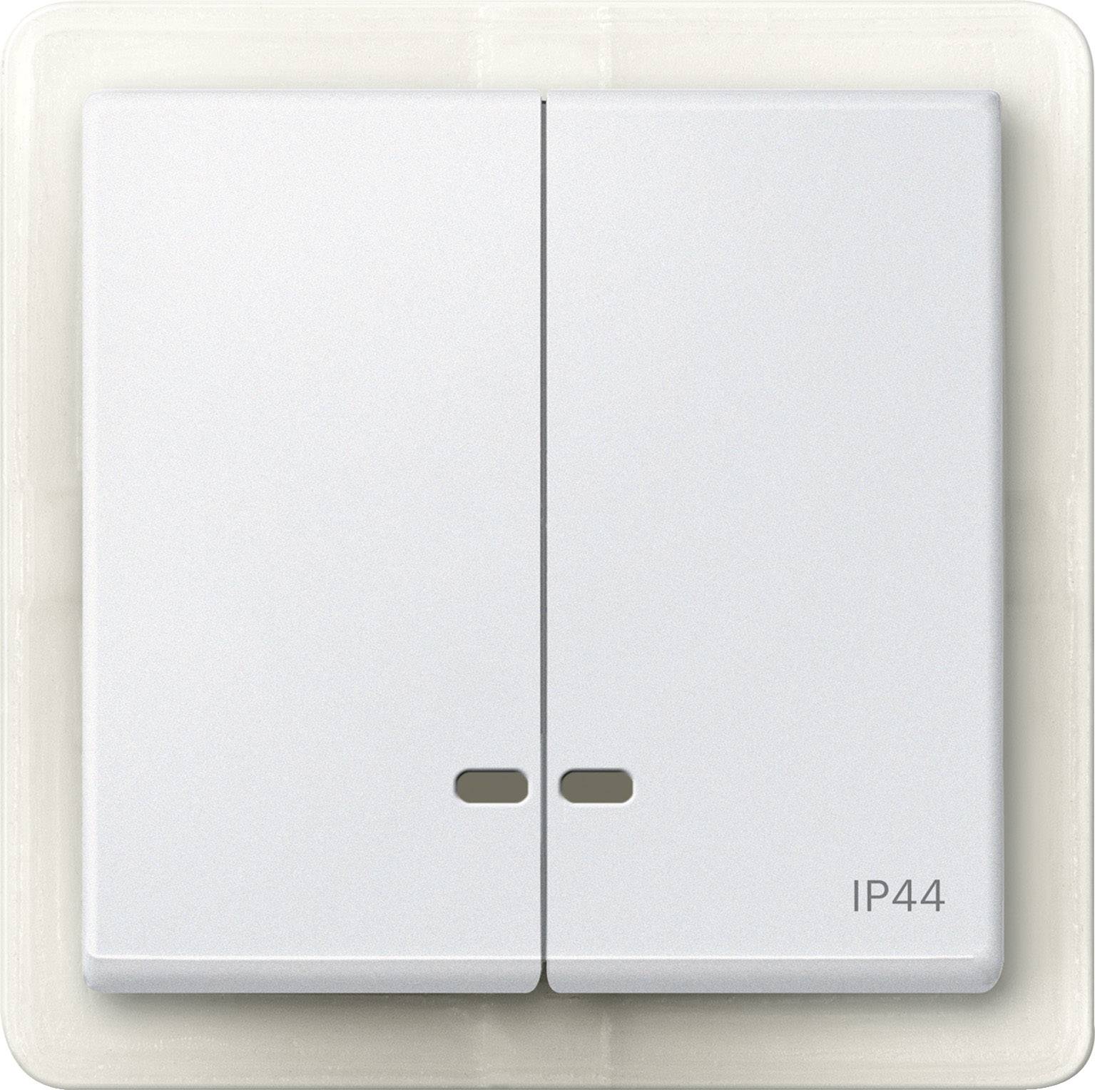 Merten Abdeckung Wechselschalter System M Polarweiß MEG3424-0419 1St.