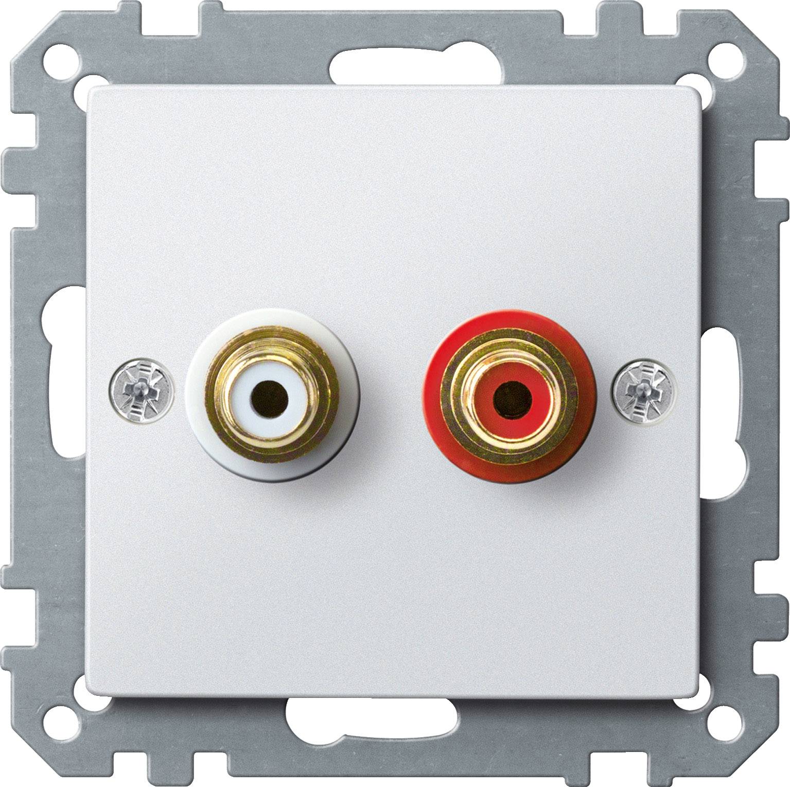 Merten Lautsprecher-Steckdose System M Polarweiß MEG4350-0419 1St.