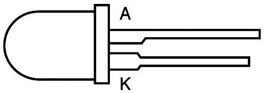 Vishay TLLR 5400 LED bedrahtet Rot Rund 5mm 1.2 mcd 25° 2mA 1.9V