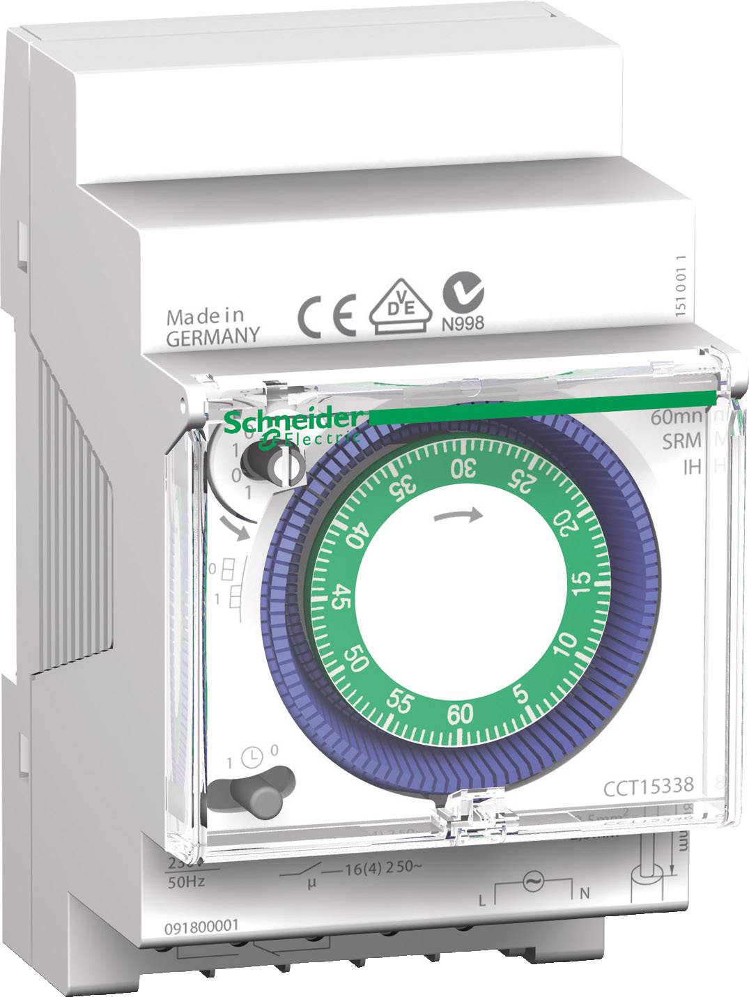Schneider Electric CCT15338 Hutschienen-Zeitschaltuhr analog 230V