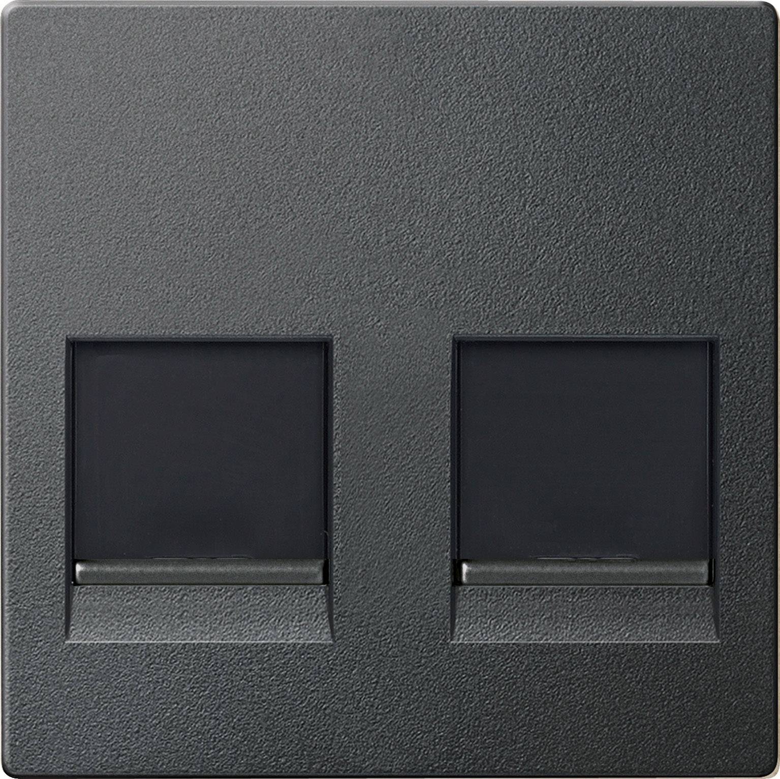 Merten Abdeckung Netzwerkdose Anthrazit MEG4562-0414 1St.