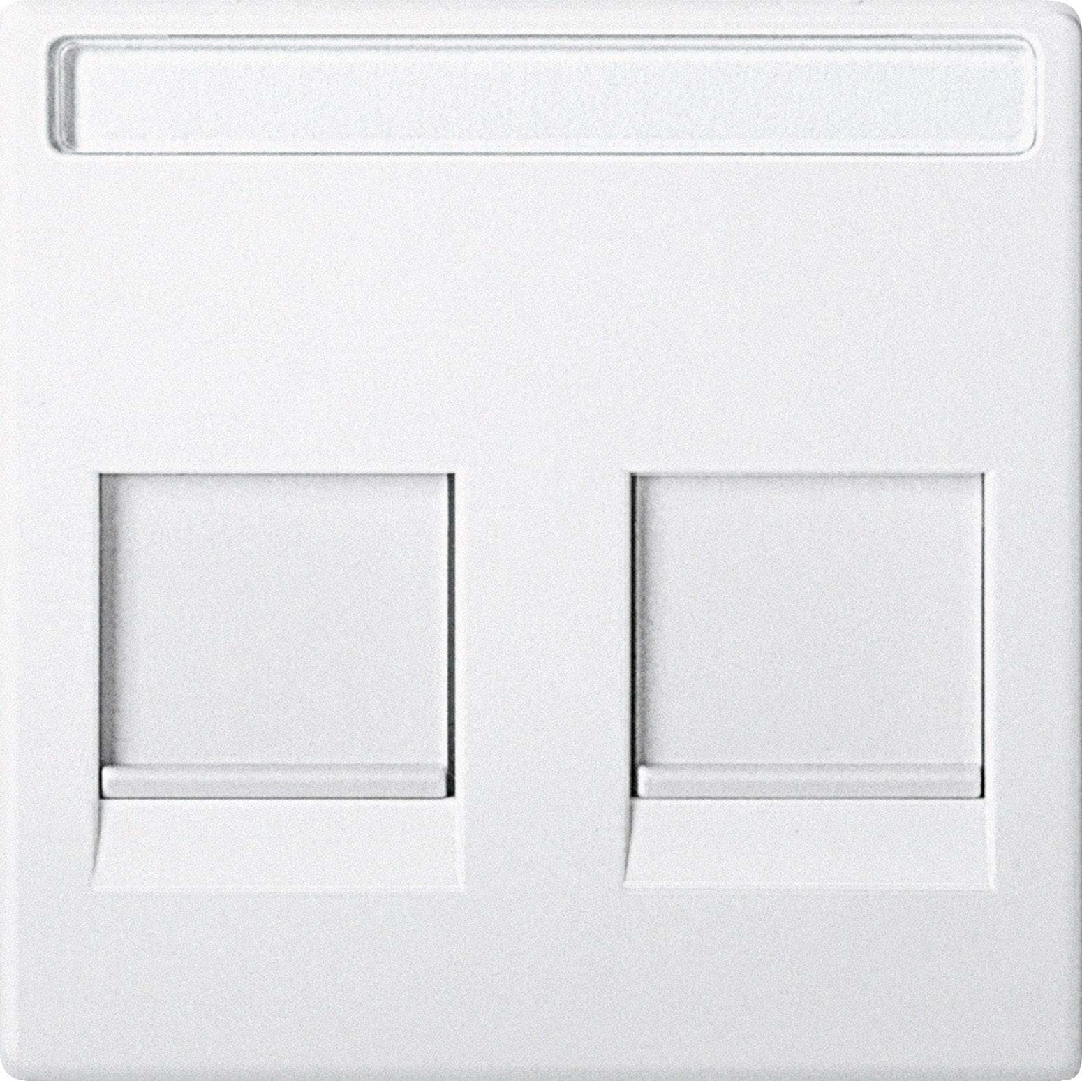 Merten Abdeckung Netzwerkdose Polarweiß MEG4564-0419 1St.