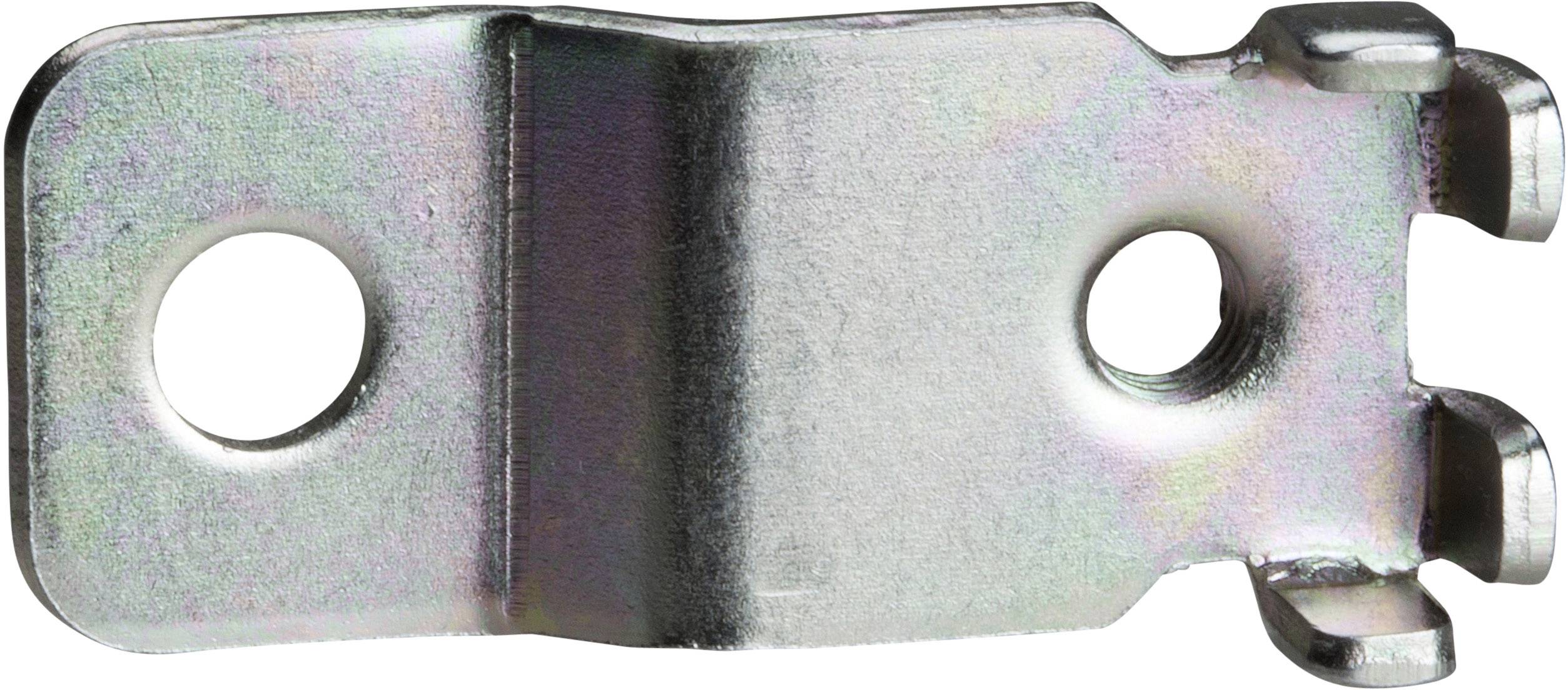 Metallisches Befestigungsstück mit zwei Löchern, geeignet zur Montage oder Verbindung von Bauteilen.