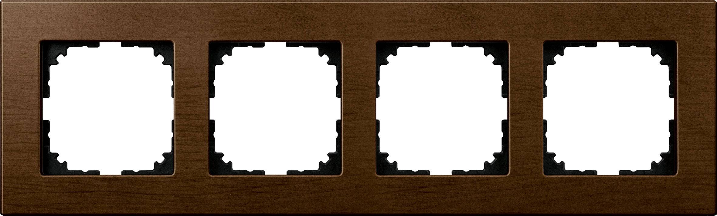 Merten Rahmen Abdeckung System M Walnuss MEG4054-3473 1St.