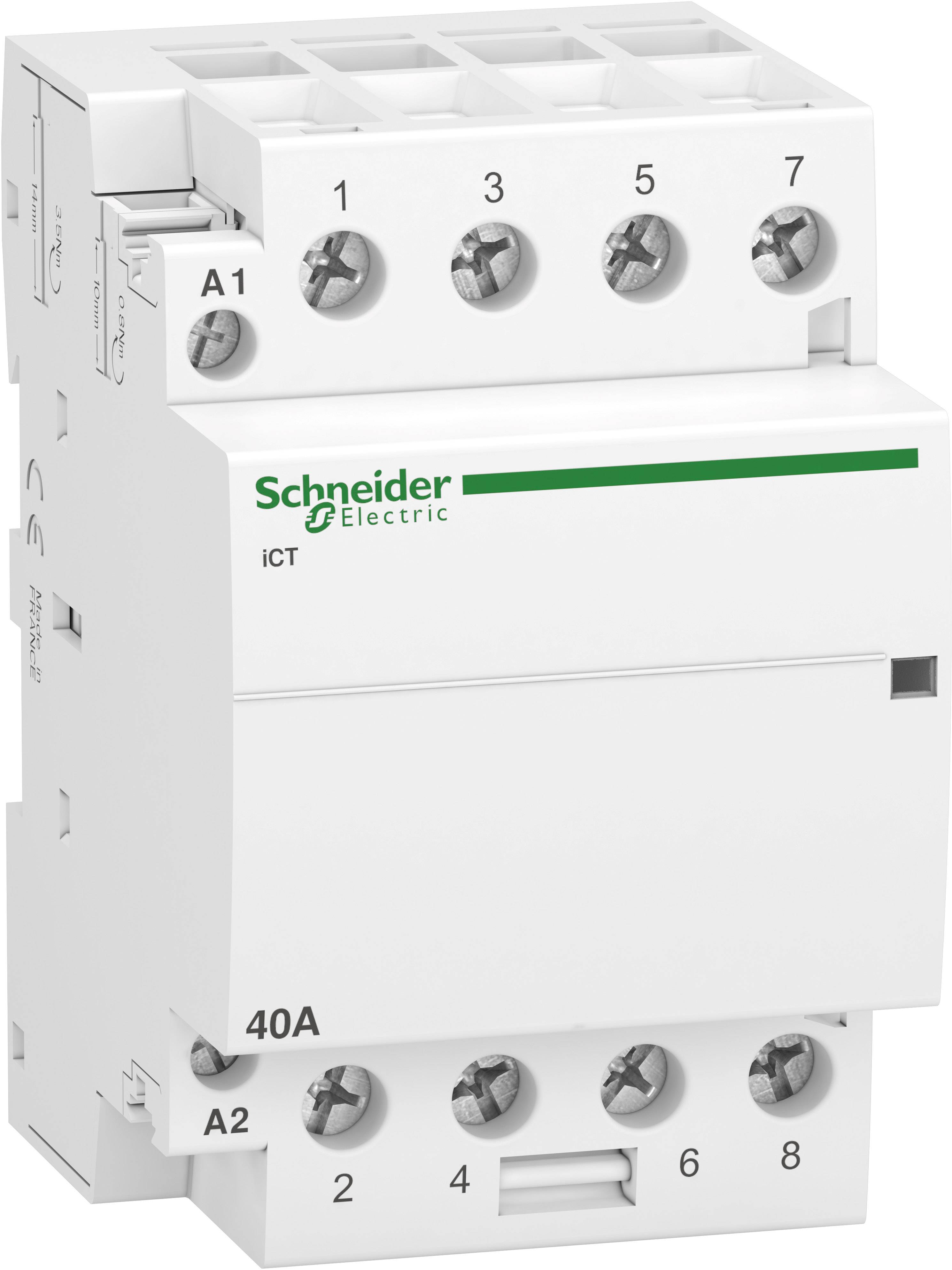 Schneider Electric A9C20844 Installationsschütz  4 Schließer 2.1 W 400 V/AC 40 A    1 St.
