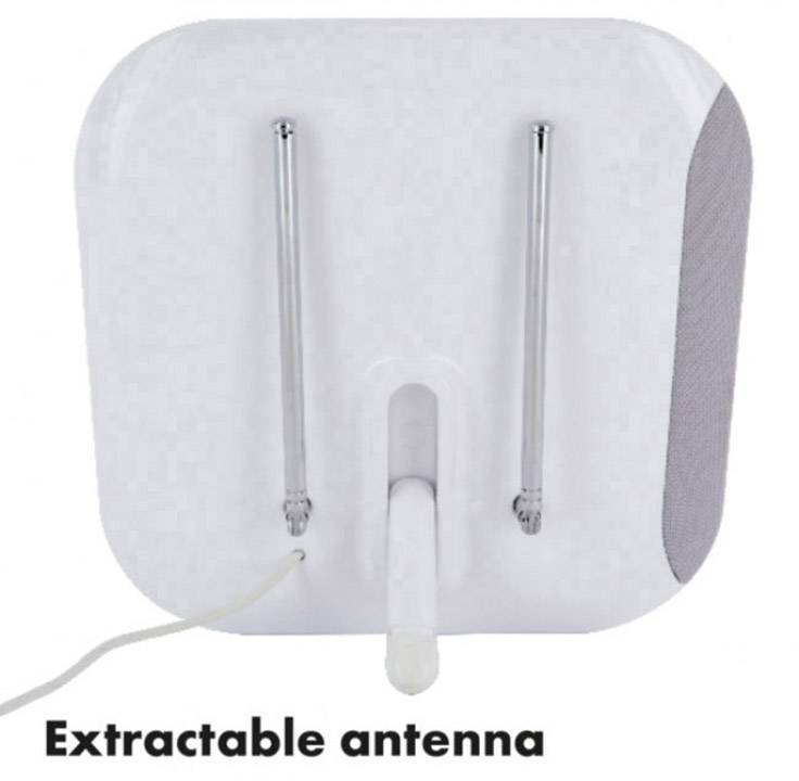 Schwaiger ZA100 Aktive DVB-T/T2 Flachantenne Innenbereich Verstärkung: 36 dB Weiß