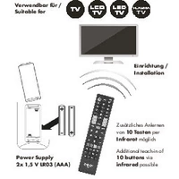 Schwaiger UFB100U Samsung, LG, Sony, Philips, Panasonic Fernbedienung Schwarz Schwaiger UFB100U Samsung, LG, Sony, Philips, Panasonic Fernbedienung Schwarz