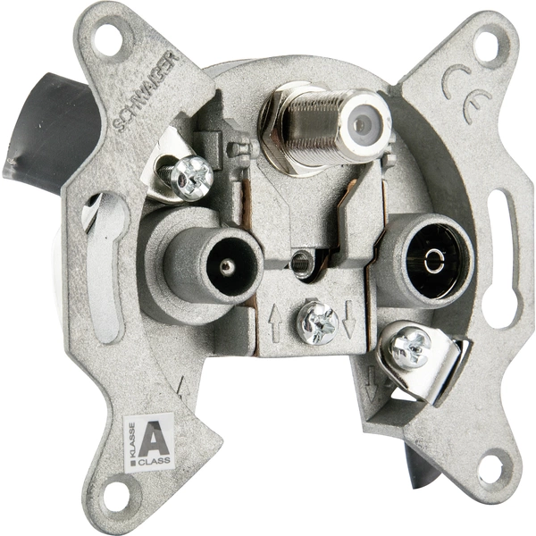 Schwaiger DSE950531 Antennendose TV, SAT, UKW Aufputz Einzelanschlussdose Schwaiger DSE950531 Antennendose TV, SAT, UKW Aufputz Einzelanschlussdose