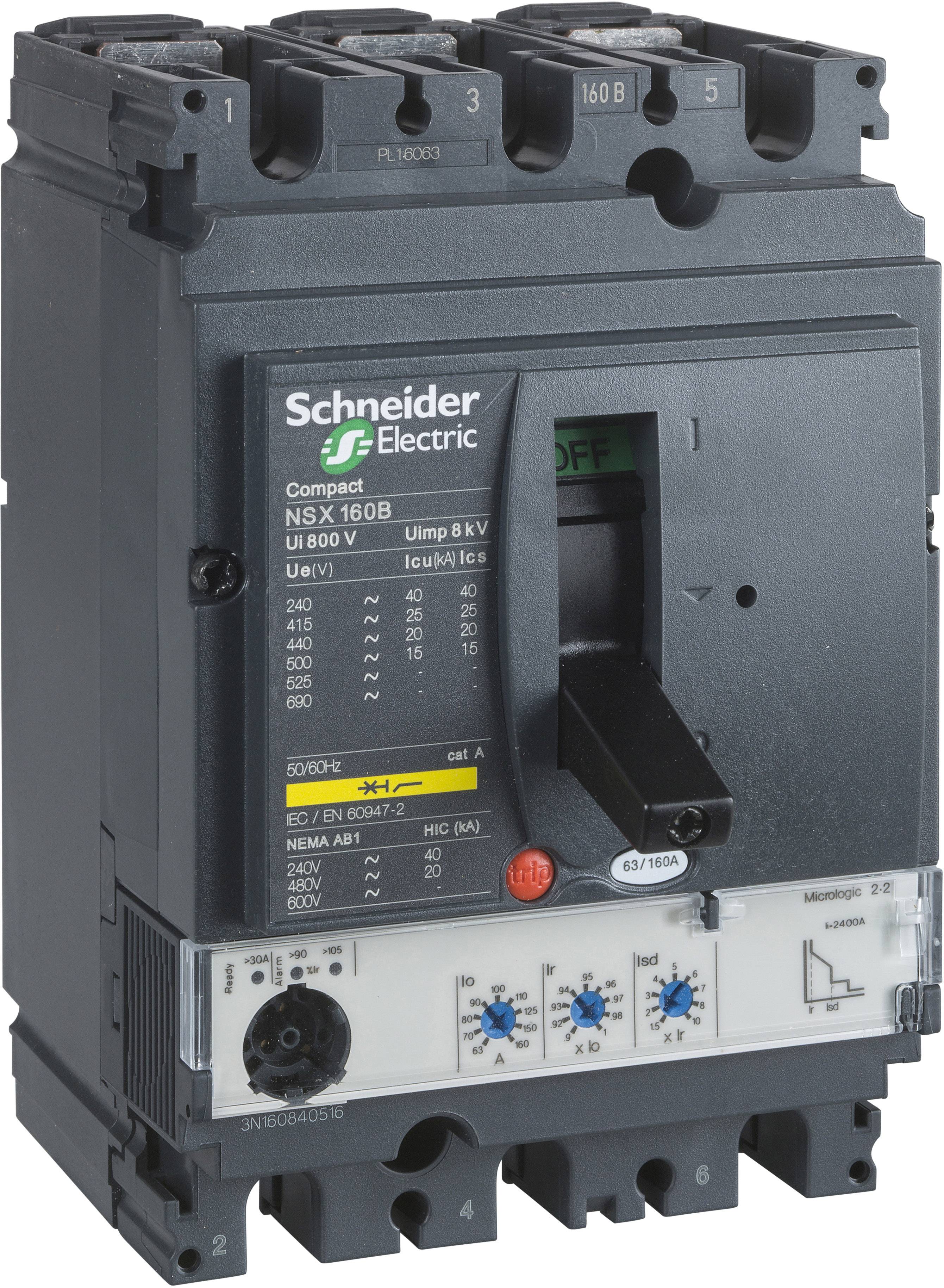 Schneider Electric LV430745 Leistungsschalter 1 St. Schaltspannung (max.): 690 V/AC (B x H x T) 105 x 161 x 86 mm