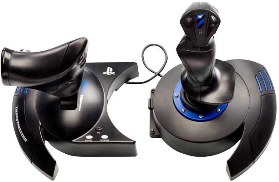 Thrustmaster T.Flight Hotas 4 Flugsimulator-Joystick USB PlayStation 4, PC Schwarz, Blau