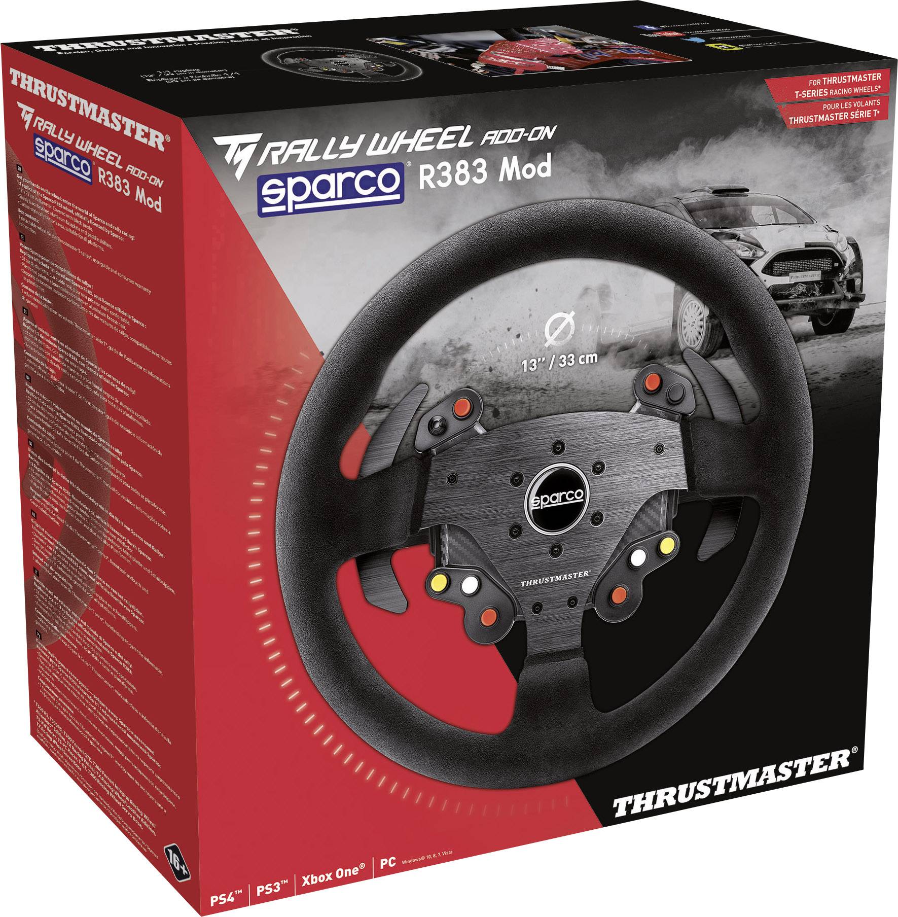 Thrustmaster TM Rally Wheel AddOn Sparco R383 Mod Lenkrad PlayStation 4, PlayStation 3, Xbox One, P