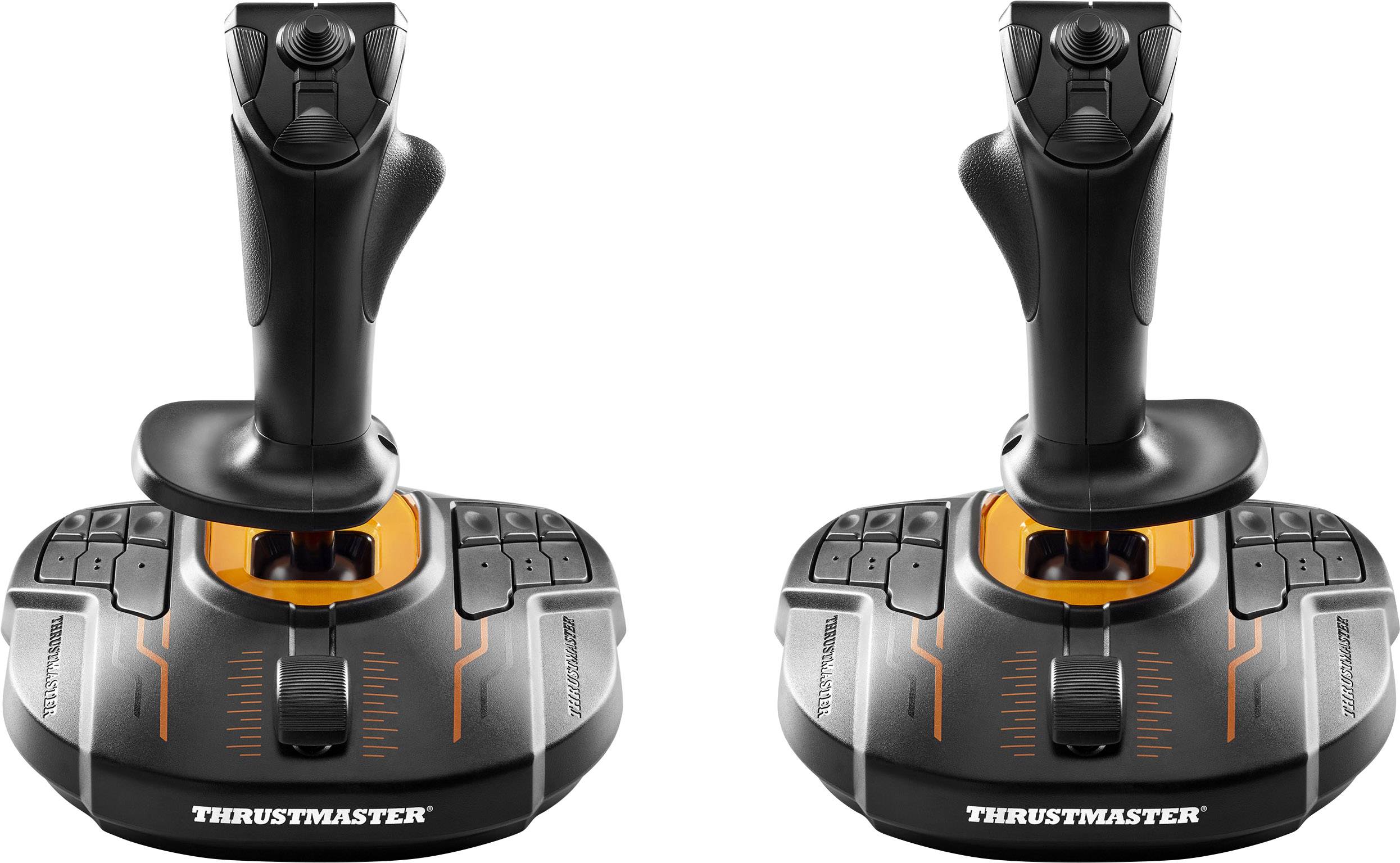 Thrustmaster T.16000M Space Sim Duo Stick Flugsimulator-Joystick PC Schwarz, Orange
