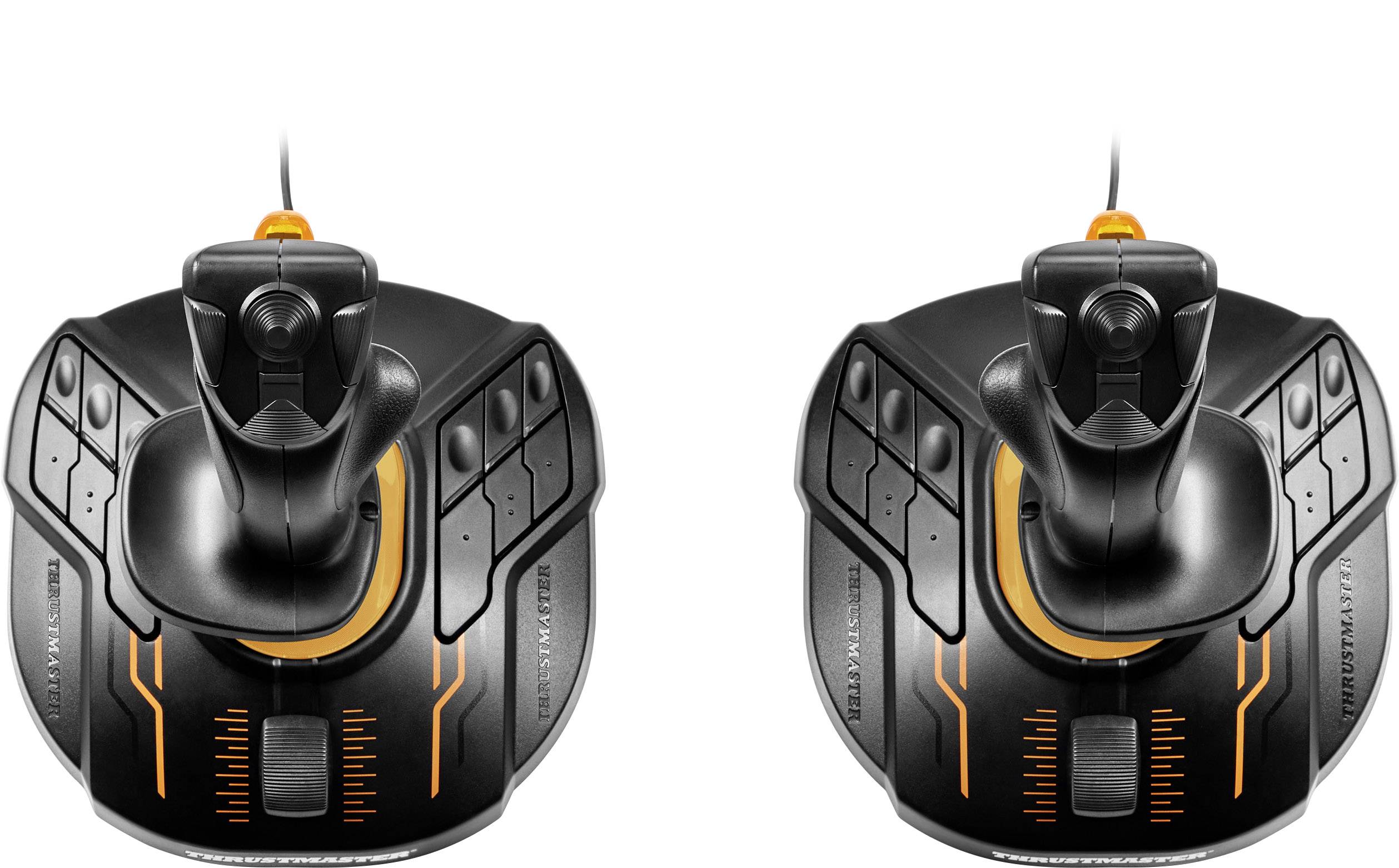 Thrustmaster T.16000M Space Sim Duo Stick Flugsimulator-Joystick PC Schwarz, Orange
