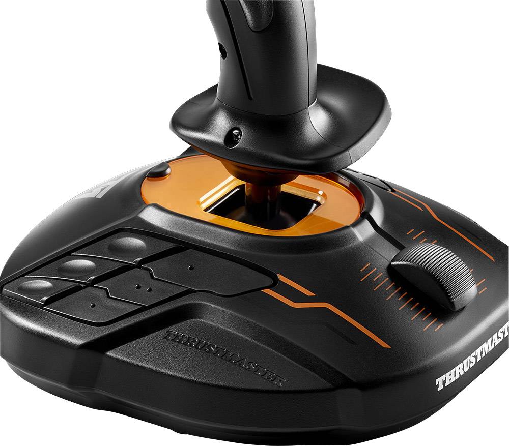 Thrustmaster T.16000M Space Sim Duo Stick Flugsimulator-Joystick PC Schwarz, Orange