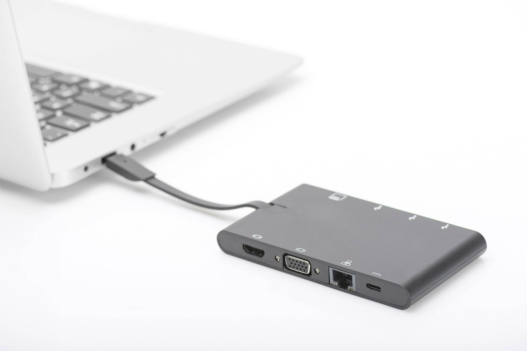 Digitus Notebook Dockingstation Passend für Marke: Universal inkl. Ladefunktion