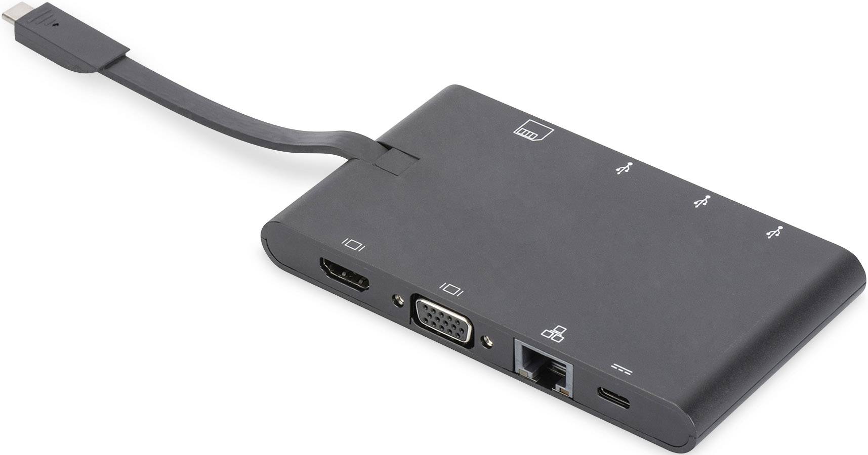 Digitus Notebook Dockingstation Passend für Marke: Universal inkl. Ladefunktion