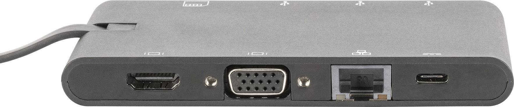 Digitus Notebook Dockingstation Passend für Marke Dockingstations: Universal inkl. Ladefunktion