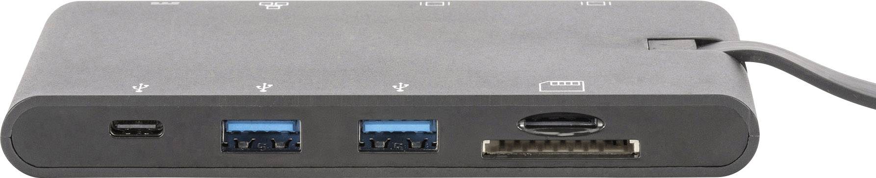 Digitus Notebook Dockingstation Passend für Marke Dockingstations: Universal inkl. Ladefunktion