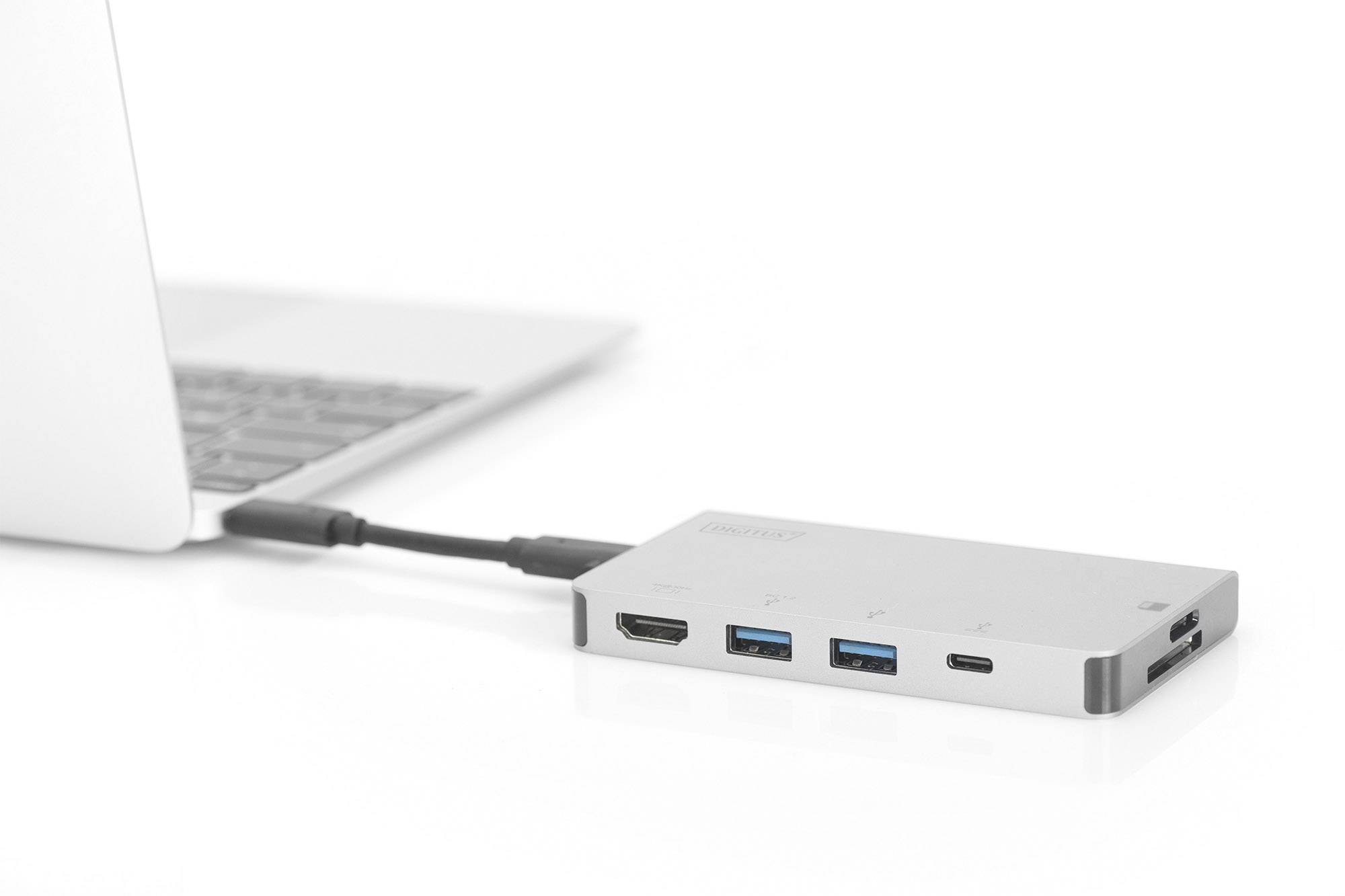 Digitus USB-C® Dockingstation Passend für Marke Dockingstations: Universal inkl. Ladefunktion
