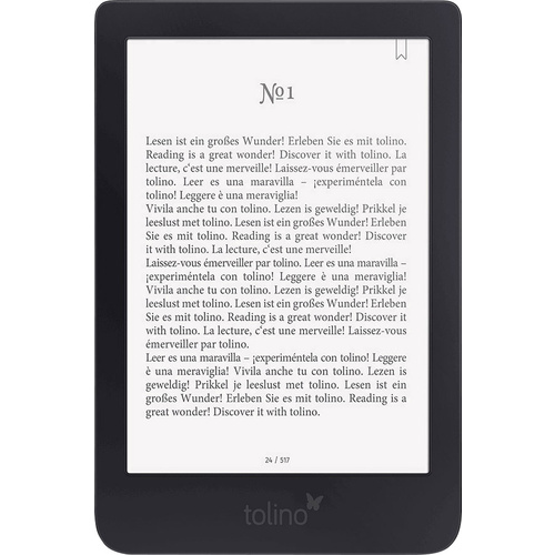 Tolino shine 3 eBook reader 15.2 cm (6 inch) Black