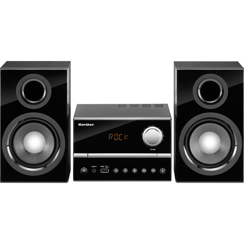 Karcher MC 6445 Stereoanlage AUX, CD, UKW, USB, 2 x 15 W Schwarz