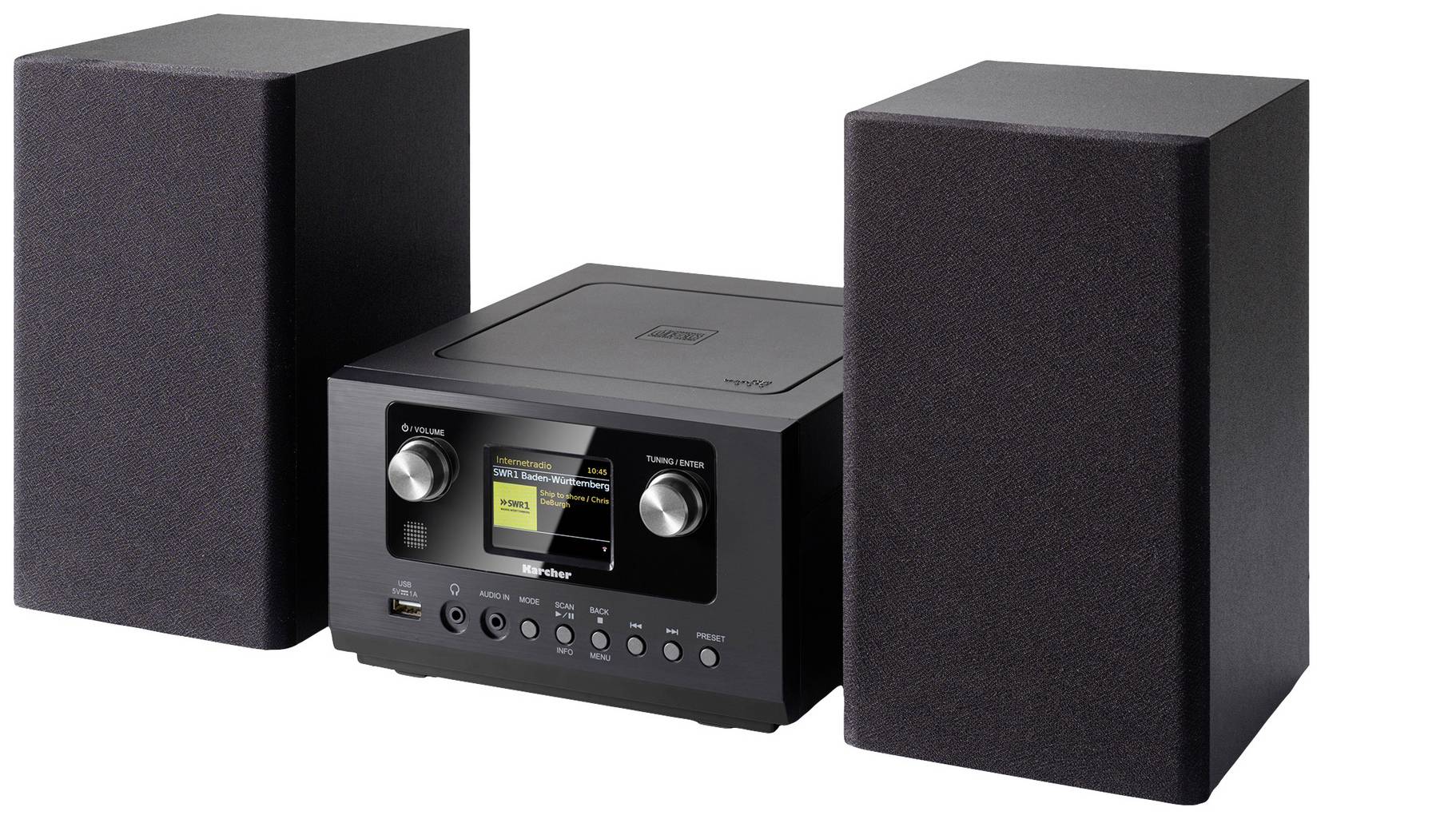 Caliber Autoradio 1 DIN Met Bluetooth, CD, DAB+ En 4x75 Watt - Zwart