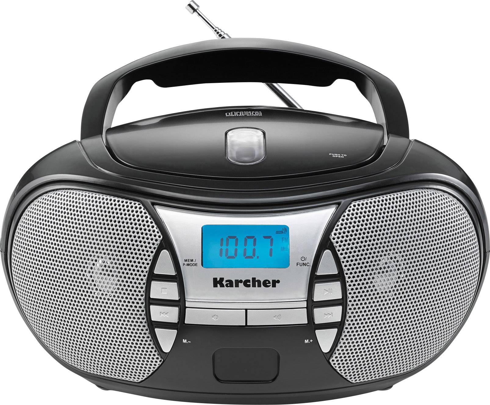 Karcher RR 5025 CD-Radio UKW AUX, CD Schwarz
