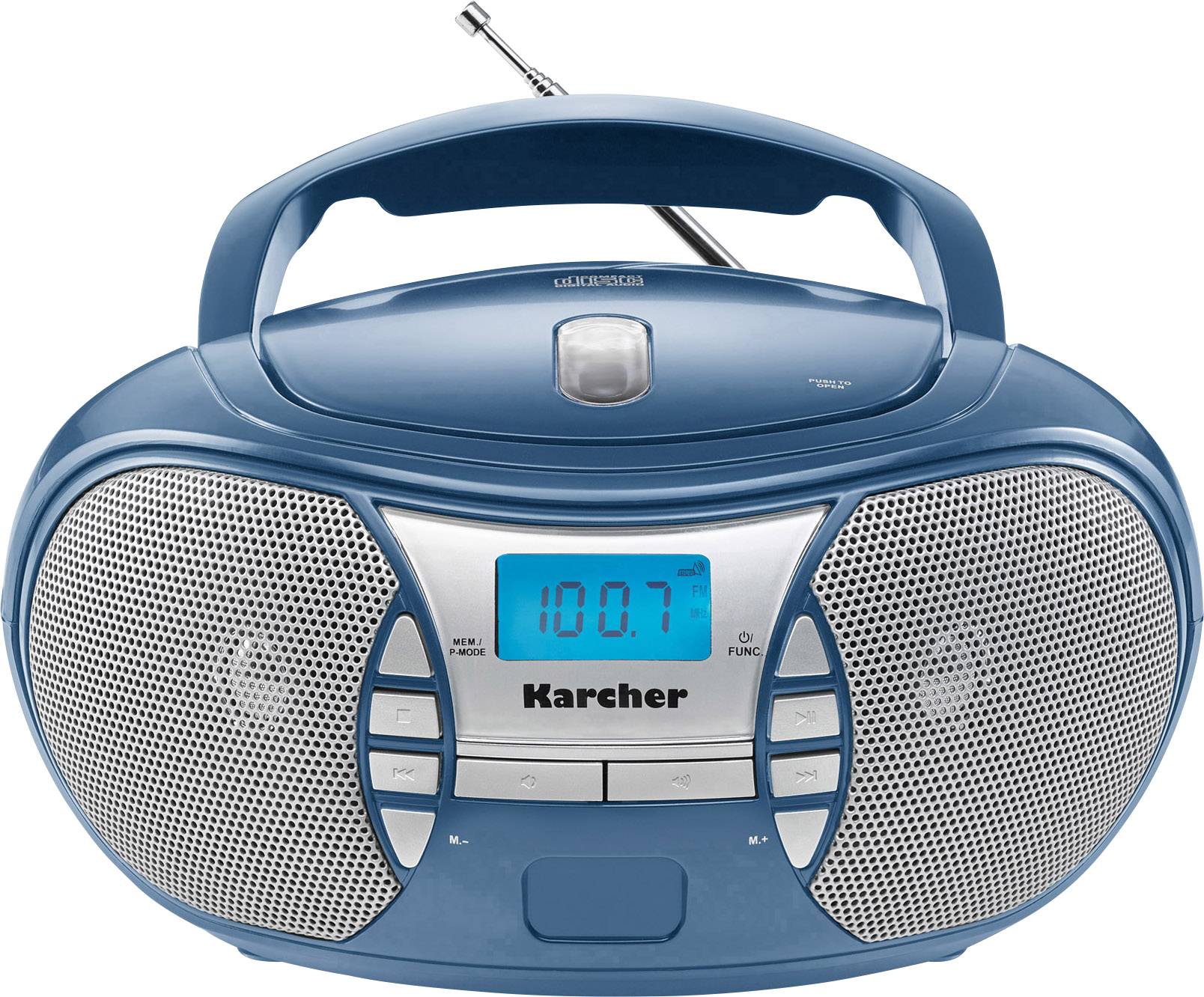 Karcher RR 5025 CD-Radio UKW AUX, CD Blau