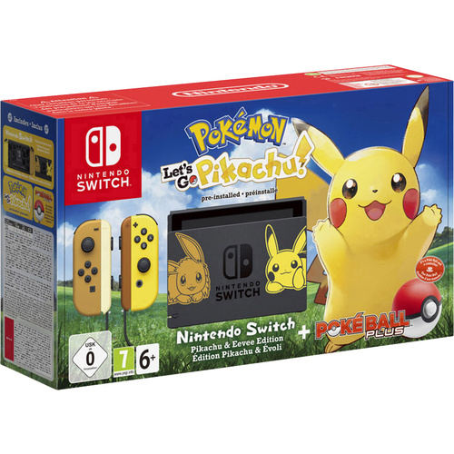 Nintendo Switch Konsole Let' s Go, Pikachu! (Bundle) Grau