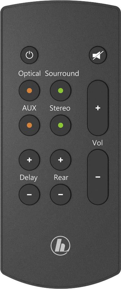 Hama RS100 2.0 Surround System Schwarz Wandbefestigung