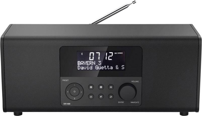 Hama DR1400 Tischradio DAB+, UKW Schwarz