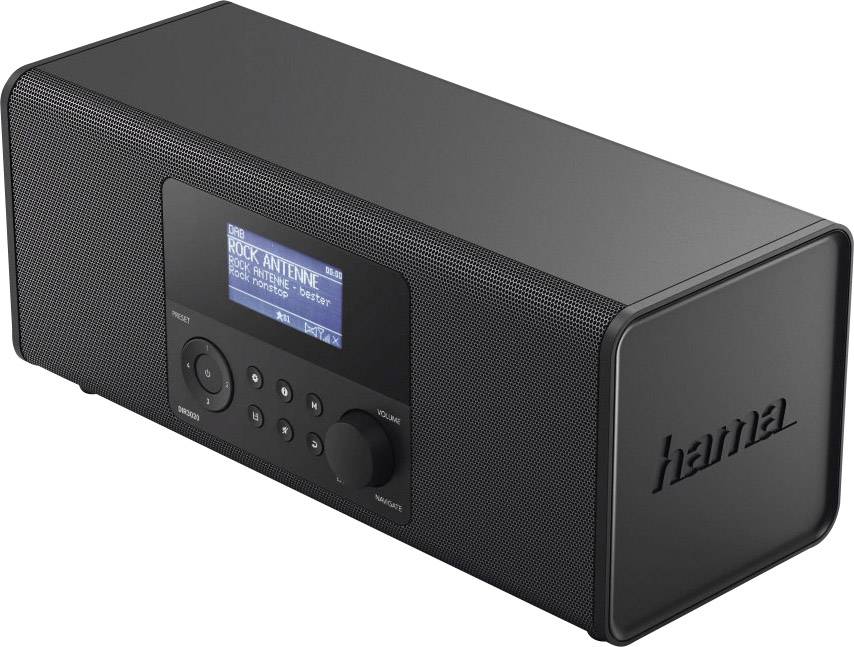 Hama DIR3020, B-Ware Internet Tischradio DAB+, UKW, Internet WLAN, Internetradio B-Ware (Geöffnete Neuware) Schwarz