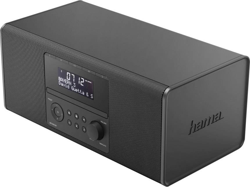 Hama DR1550CBT Tischradio DAB+, UKW Bluetooth®, CD, USB Schwarz