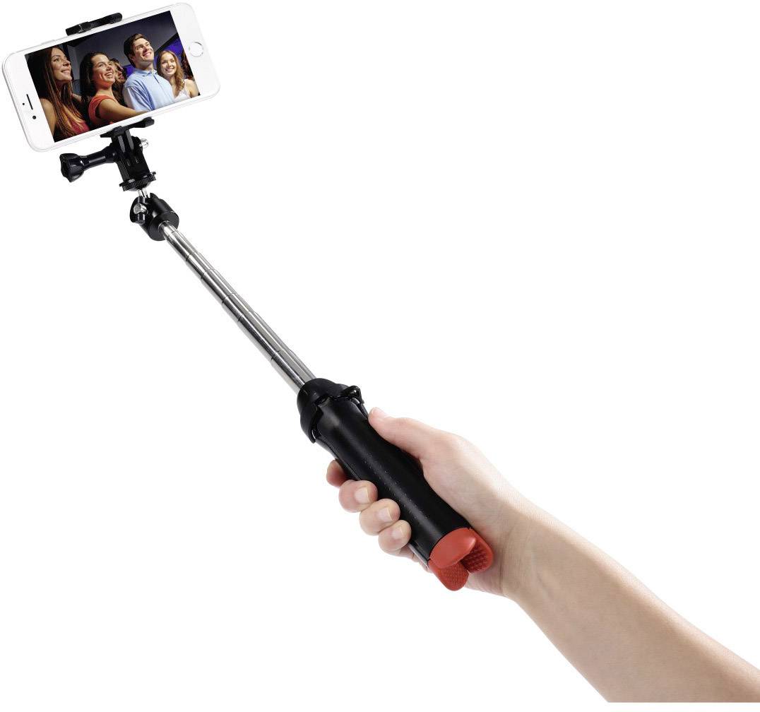 Hama Multi "4in1" Tischstativ 1/4 Zoll Arbeitshöhe=20 - 90cm Schwarz inkl. Smartphonehalter