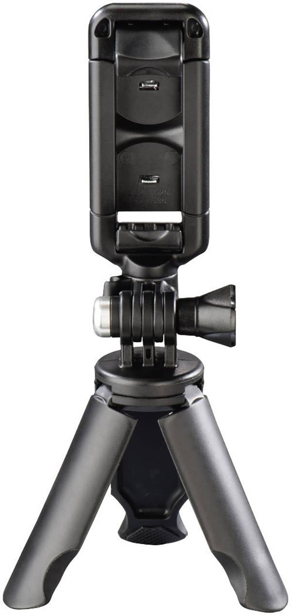 Hama Pocket Ministativ  Arbeitshöhe=5 cm Schwarz inkl. Smartphonehalter