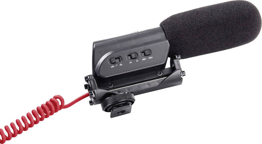 Hama RMZ-18 Kamera-Mikrofon inkl. Windschutz, Blitzschuh-Montage
