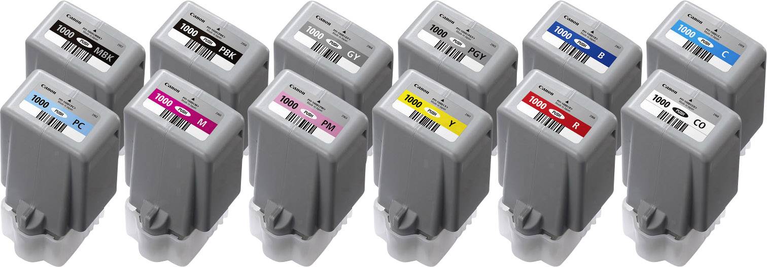 Canon Druckerpatrone PFI-1000GY Original Grau 0552C001