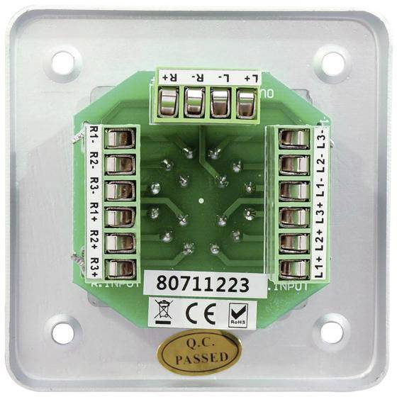 Omnitronic 80711223 Unterputz ELA-Programmwähler Silber