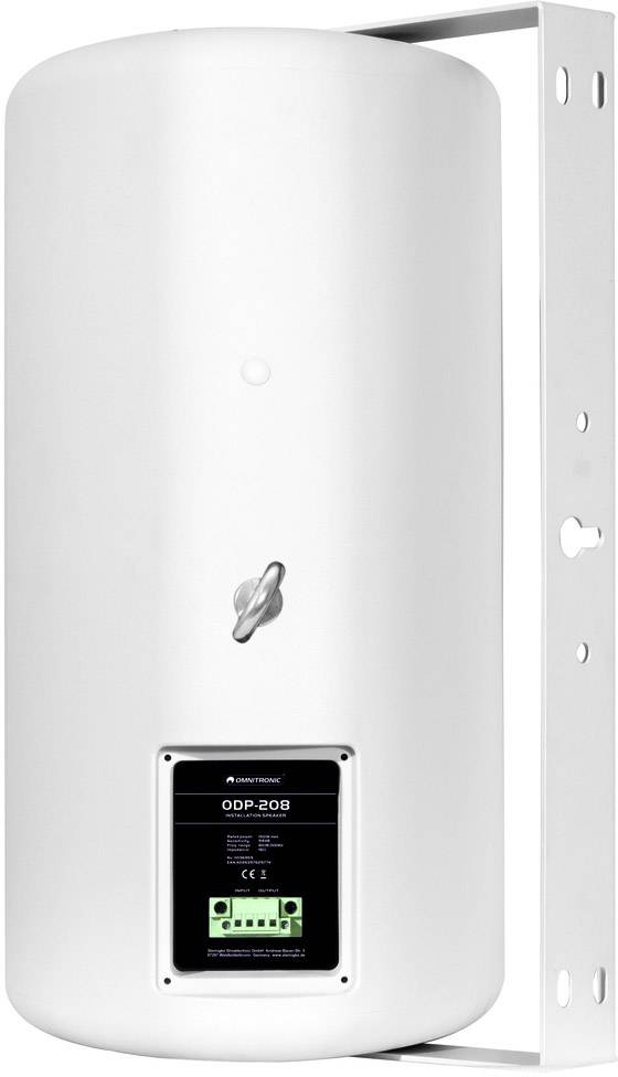 Omnitronic ODP-208 Wandlautsprecher 300 W 16 Ω Weiß 1 St.