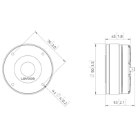 Lavoce DF10.14 1 Hochton-Treiber Belastbarkeit RMS=30W Lavoce DF10.14 1 Hochton-Treiber Belastbarkeit RMS=30W